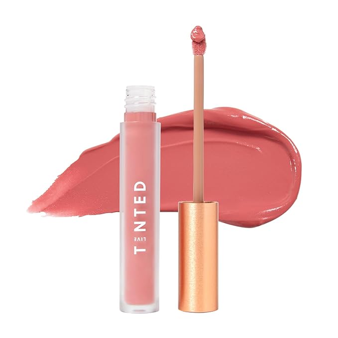 Live Tinted Huelip Liquid Lip Crème - Weightless, Long-Lasting Liquid Lip with Hyaluronic Acid and Jojoba Oil For a Soft, Comfortable, Moisturized Finish - 0.09 fl oz - Warm Pink-Velvo Beauty