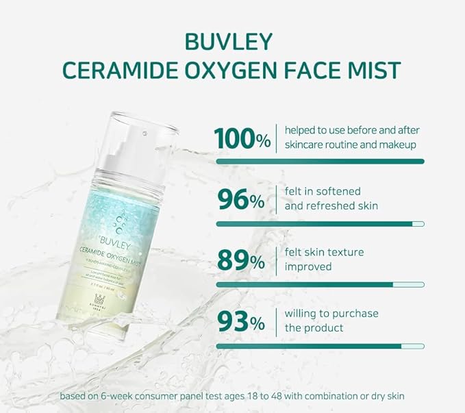 Ceramide Oxygen Face Mist | Low pH, Vegan, Cruelty Free | Hydrating Refreshing Soothing Facial Mist Spray with Antioxidants 2.7 Fl Oz (3)-Velvo Beauty