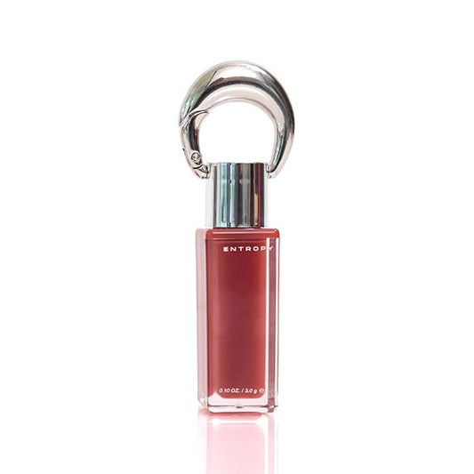 ENTROPY Makeup 2-in-1 Charm Shiny Glowy Lip & Cheek Gloss Tint Keychain, High Pigment Glossy Lip Color & Plumping Gloss, C5 Amber Charm-Velvo Beauty