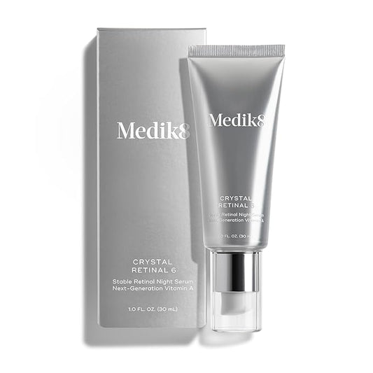 Medik8 Crystal Retinal 6 - Firming, Advanced Skin Retinaldehyde Face Serum - Night Serum with Hyaluronic Acid and Vitamin E - Gluten Free - 1 oz-Velvo Beauty