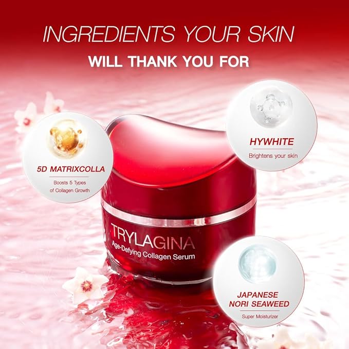 12X Age-Defying Collagen Serum, Anti Aging Face Cream, Anti Wrinkle Cream for Women, Face cream for Women, Anti Aging Skin Care, Brightening Serum, Hydration - 1.05oz-Velvo Beauty