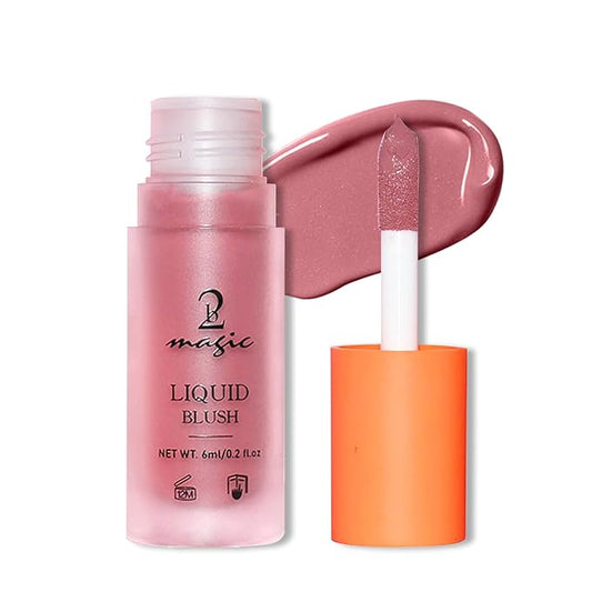 Liquid Blush, Long-lasting & Blendable Liquid Blush for High-Pigment Color, Achieve a Soft, Dewy, Healthy Natural Finish (04-Withered Rose, 0.2 Ounce)-Velvo Beauty