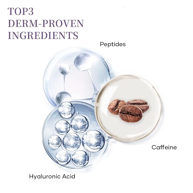 Eye Cream for Wrinkles and Fine Lines Microcurrent Massage Anti-wrinkle Eye Cream Anti Aging 0.5 fl oz-Velvo Beauty