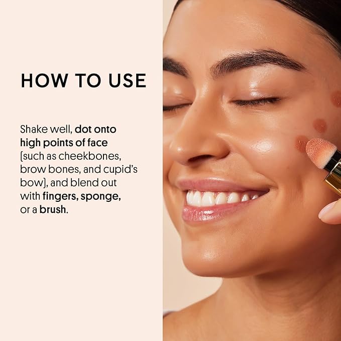 Winky Lux Cheeky Rose Liquid Highlighter, Gel Cream Blush Wand, Blendable & Buildable Pigment, Long Lasting Weightless, Nova-Velvo Beauty