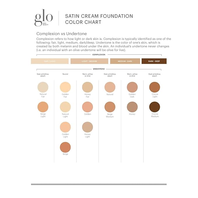 Glo Skin Beauty Satin Cream Foundation Makeup for Face, Beige Medium - Full Coverage, Semi Matte Finish, Conceal Blemishes & Even Skin Tone-Velvo Beauty