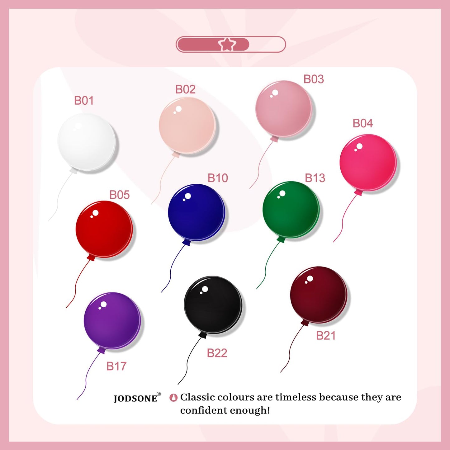 JODSONE 12 Bottles Gel Nail Polish Set Base Coat Glossy Top Coat Fast Drying Long Lasting Soak Off Wipe Free-Velvo Beauty