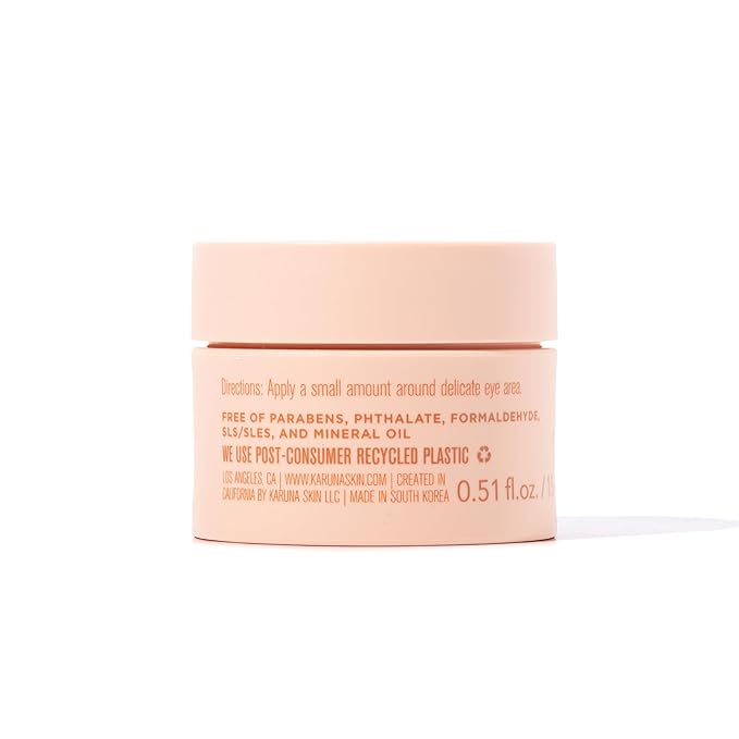 Karuna - Wake Up Eye Cream with Coffee Cherry & Tri-Peptides, Caffeine Eye Cream, Under Eye Brightener, Anti Aging Serum, Moisturizer for Puffiness, Boost Collagen for Fine Lines & Dark Circles, 15 ml-Velvo Beauty