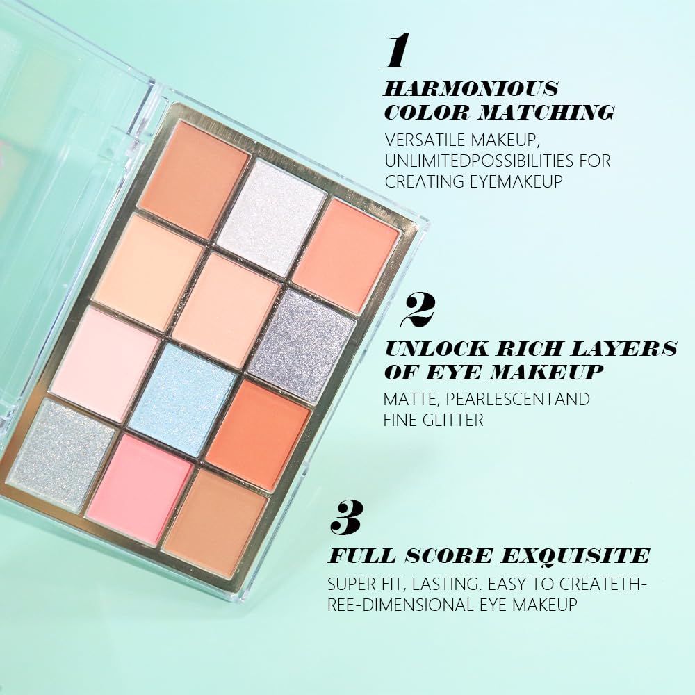Nude Silver Brown Eyeshadow Palette,Natural Neutral Soft Small Cream Light Colors Eyeshadow Palette,Eye Shadow Palette Long Lasting Naturing-Looking Make Up Pallets for Women,Vegan-Velvo Beauty
