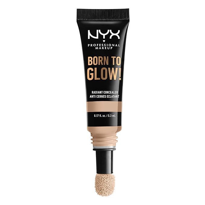 NYX PROFESSIONAL MAKEUP Born To Glow Radiant Concealer, Medium Coverage - Alabaster-Velvo Beauty