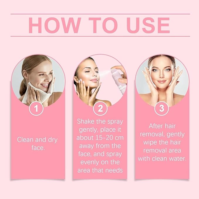 2pcs Hair Identifier Spray for Face Shaving, Skin Body Hair Identifying Spray With Razors,Hair identifier for Face Dermaplaning, Moisturizing and Skin Care Dermaplaner-Velvo Beauty