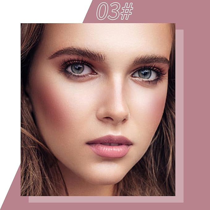 Erinde Liquid Cream Blush, Soft Dewy Face Blush, Natural Matte Finish Looking, Long-lasting Cheek Tint, Lightweight Blendable Feel, Moisturizing Face Blush for Cheek, 03-Velvo Beauty