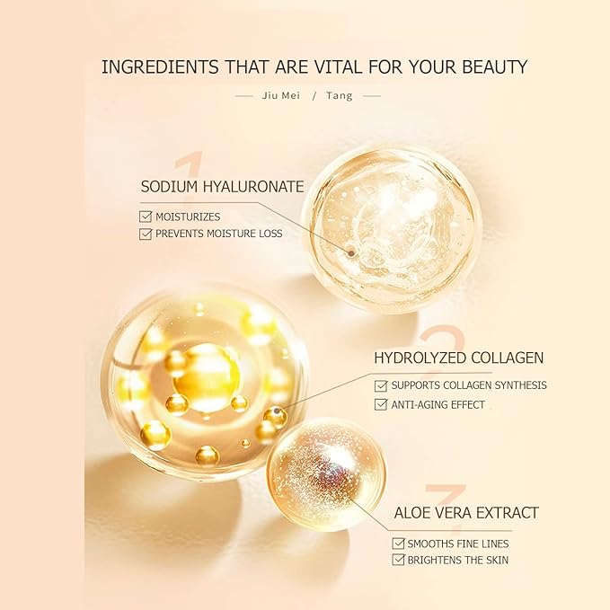 Collagen Six Peptide Dissolve Striation Three Color Eye Cream Eye Bags Hydrating Face Skin 60g / 2.03fl.oz-Velvo Beauty
