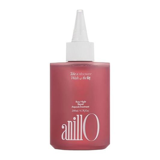 Rosy Night Hair Ampoule Treatment for Damaged Hair – Water-to-Cream Repair Formula with Peptides & Amino Acids – Frizz Control, Color Safe, Silicone-Free, Floral Musk Scent – 6.76 fl oz-Velvo Beauty