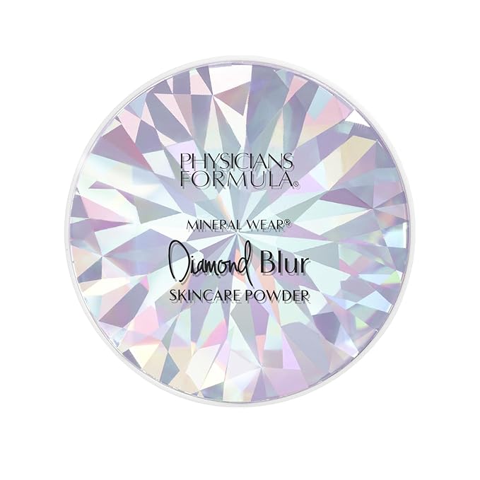 Physicians Formula Mineral Wear®Diamond Blur Skincare Cushion Powder, Blurring & Pore Diffusing Long Lasting Matte Finish Face Powder, Talc-Free- Translucent-Velvo Beauty