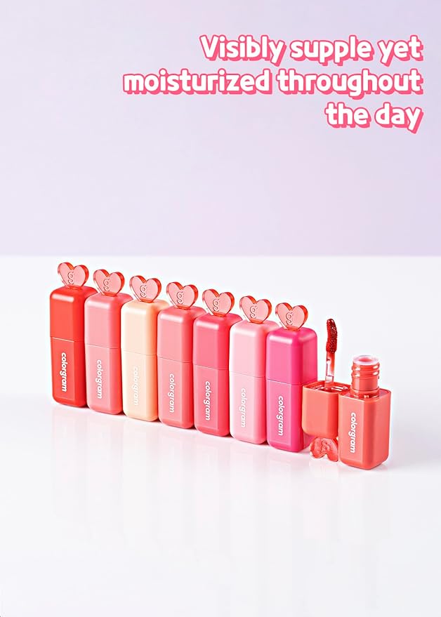COLORGRAM Juicy Blur Tint 03 Class Apple | Daily Semi-Matte, Semi-Glossy, Long-Lasting Lip Stain, Moisturizing, Buildable & Blendable, highly Pigmented (0.12 Fl. Oz.)-Velvo Beauty