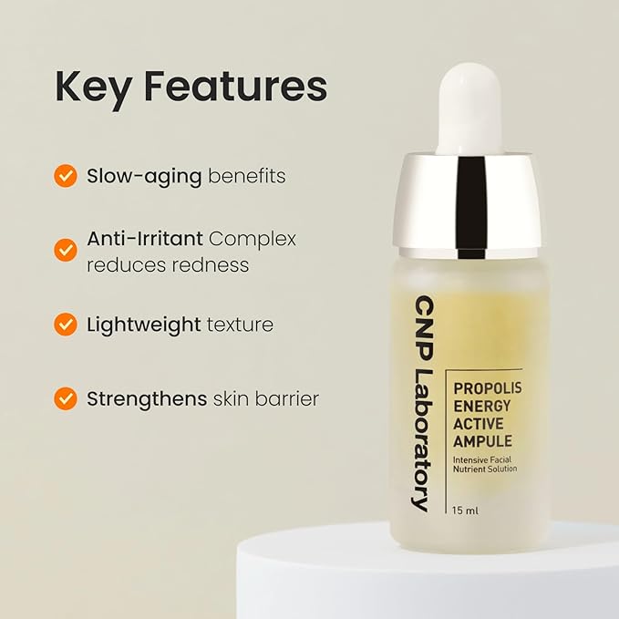 CNP Honey Glow Serum - Hyaluronic Acid & Propolis for Hydrating, Anti-Aging, Centella Soothing Serum, for Sensitive Skin, Korean Skin Care (1.18 fl. oz)-Velvo Beauty