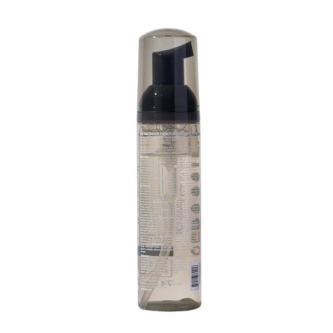 Style Factor EDGE BOOSTER Extra Strength Setting Mousse – Frizz Control, Extra Volume, and Conditioning – 2.5oz Hematite Mousse for Curly Hair