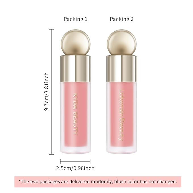 KYDA Liquid Blush, Matte Tinted for Cheeks, Lasting Dewy Finish, High Pigment Soft Creamy Blush, Blendable Lightweight Cover-Nude Pink-Velvo Beauty