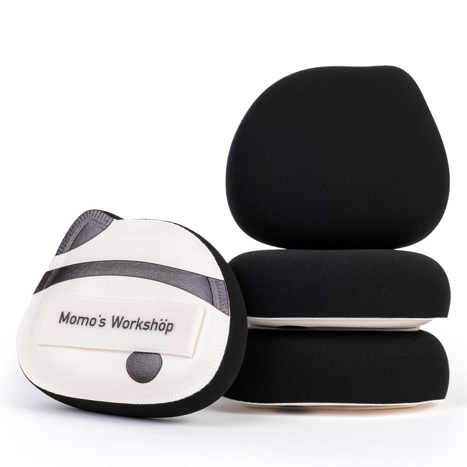 Panda Air Marshmallow Puff,Makeup Sponge,Rubycell Material,Pointed Tip for Concealer + Flat Side for Foundation, Longwear Makeup, Travel Friendly & Reusable,2pcs Puffs & Storage Case-Velvo Beauty