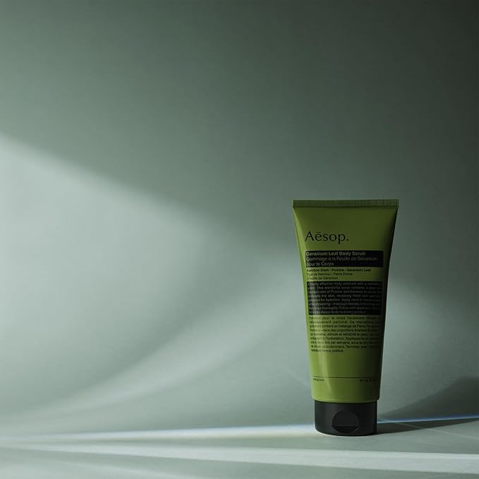 Aesop Geranium Leaf Exfoliating Body Scrub | Smooth, Soft, Hydrated Skin | 6.2 oz / 180mL-Velvo Beauty