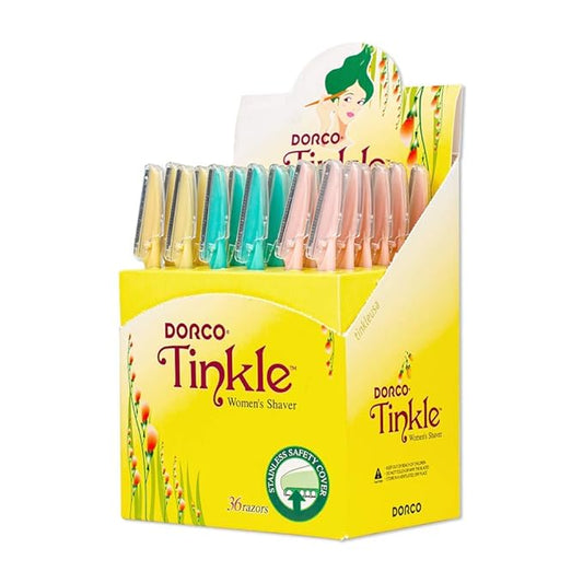 Tinkle Women's Shaver Razors, Pack of 36 | Dermaplaning Razor Tool | Skincare Party Favors Beauty Holiday Stocking Stuffers Gift-Velvo Beauty