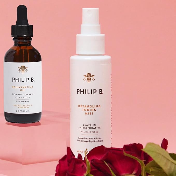 PHILIP B Detangling Toning Mist pH Restorative 4.23 oz. (125 ml) | Un-Tease Tangles, Leaves Hair Glossy, Smooth and Frizz-Free-Velvo Beauty