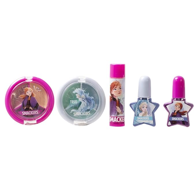 Lip Smacker Disney Frozen II Pouch Makeup Set And Bag For Girls (Pack of 2)-Velvo Beauty