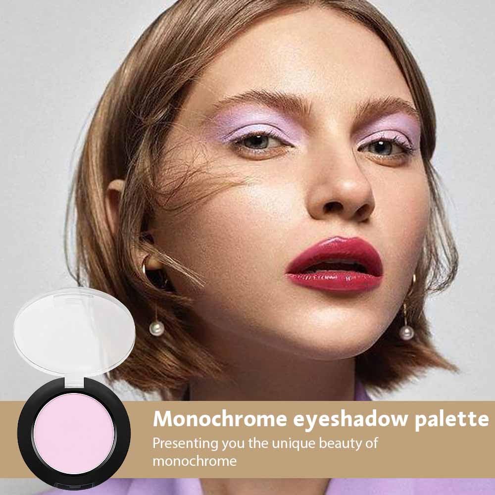 Eyeshadow Single Matte, High-Pigment Monochrome Eye Shadow Pressed Powder, Everyday Velvety Silky Eye Makeup Looks, Professional Long-Lasting Waterproof Single Eyeshadow Palette, Pink Nude 02-Velvo Beauty