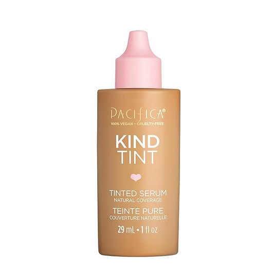 Pacifica Beauty Kind Tint Tinted Serum, Skincare, Vegan Collagen, Hyaluronic Acid, Vitamin C, Niacinamide, Caffeine, Hydrating, Lightweight Foundation, Natural Dewy Skin, Shade 13, 1 fl oz (1 Count)-Velvo Beauty