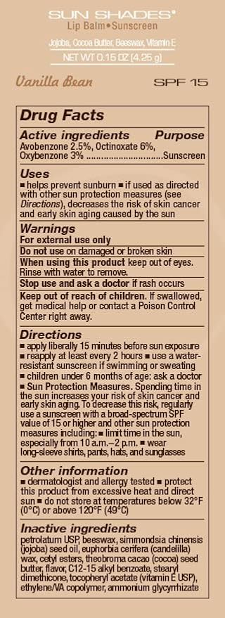 Melaleuca Sun Shades Lip Balm - Vanilla Bean-Velvo Beauty