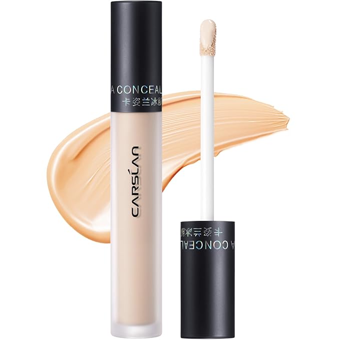 Hydrating Concealer - Full Coverage Matte Finish, 16H Long Lasting Corrects Dark Circles, Redness, Blemishes, 02 Nude-Velvo Beauty