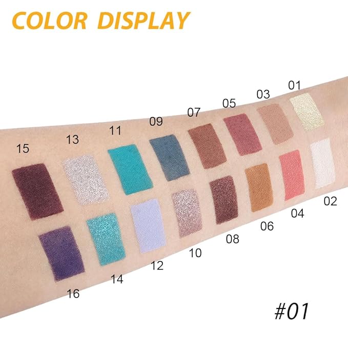 9 Colors Blue Champagne Gold Matte Shimmer Eyeshadow Palette for Eye Makeup,High Pigmented Silver Brown Eye Shadow Primers Powder Palet de sombras de ojos-Velvo Beauty