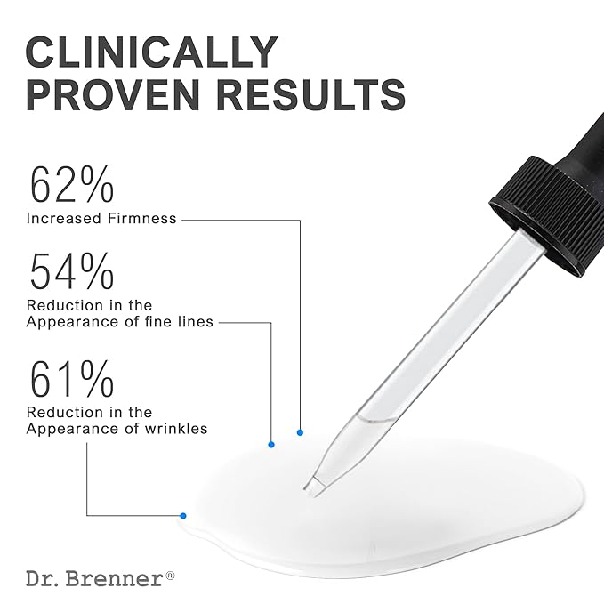 Vitamin C Serum 20% Pure L-Ascorbic Acid, Ferulic Acid, Vitamin E and Hyaluronic Acid for Face and Eyes Natural Anti Aging Anti Wrinkle 1oz. by Dr. Brenner-Velvo Beauty