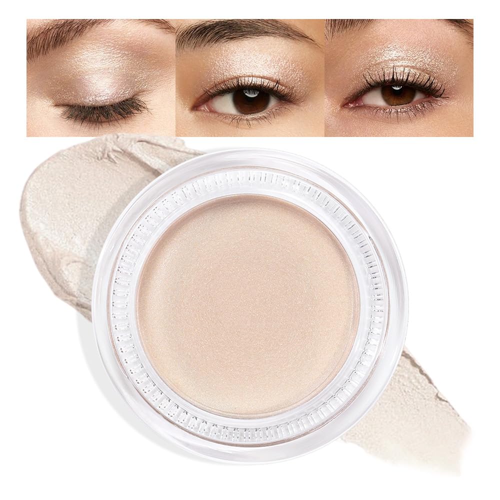 Cream Glitter Brulee Shimmer Metallic Eyeshadow Palette Makeup, Natural Single Mini Instant Holographic Eyeshadow For Women, Sombras Crema Para Ojos, Talc, Paraben & Cruelty Free, 705-Velvo Beauty