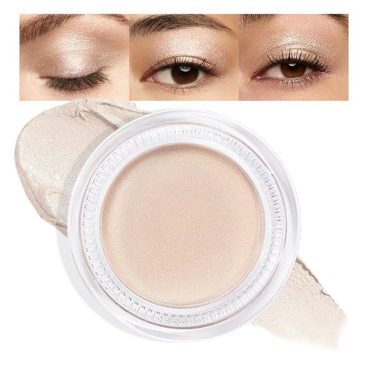 Cream Glitter Brulee Shimmer Metallic Eyeshadow Palette Makeup, Natural Single Mini Instant Holographic Eyeshadow For Women, Sombras Crema Para Ojos, Talc, Paraben & Cruelty Free, 705-Velvo Beauty