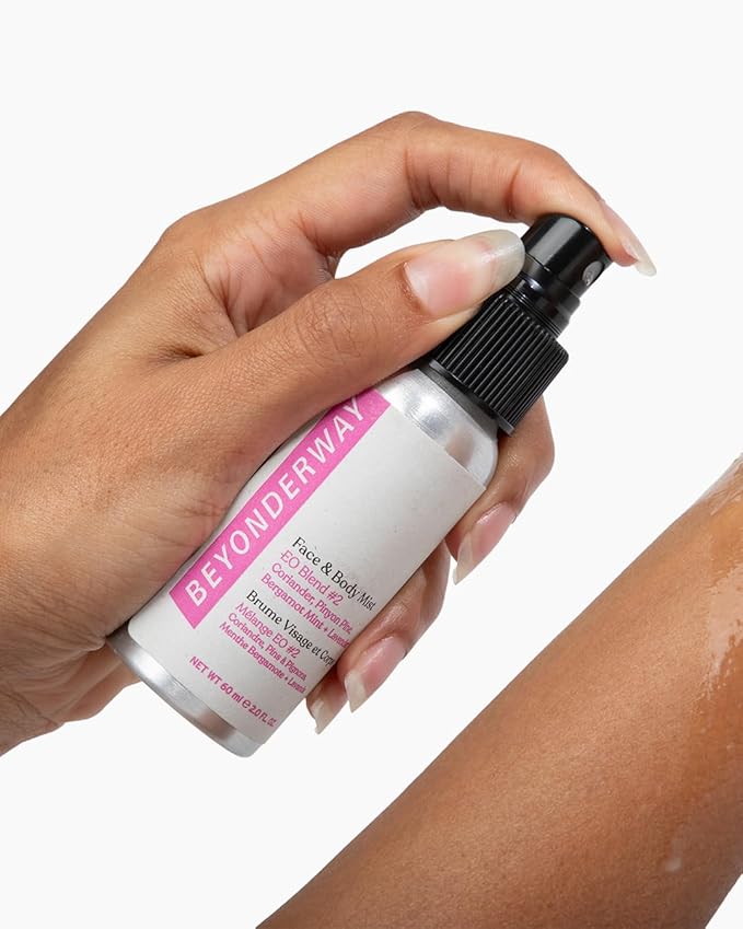 Multi-Use Mist 60ML - Signature Essential Oil Blend No. 2 with Bergamot Mint, Coriander, Lavender & Pinyon Pine - Infused with Aloe Vera Leaf Juice, Hydrates & Balances Skin-Velvo Beauty