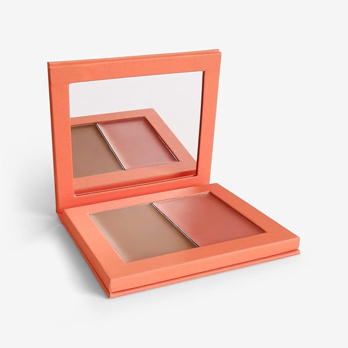 Makeup Cream Blush + Bronzer Refillable Palette - 8g - 0.282 Oz. - Long Lasting, Easy to Use, for a Radiant, Natural, Luminous Skin-Velvo Beauty