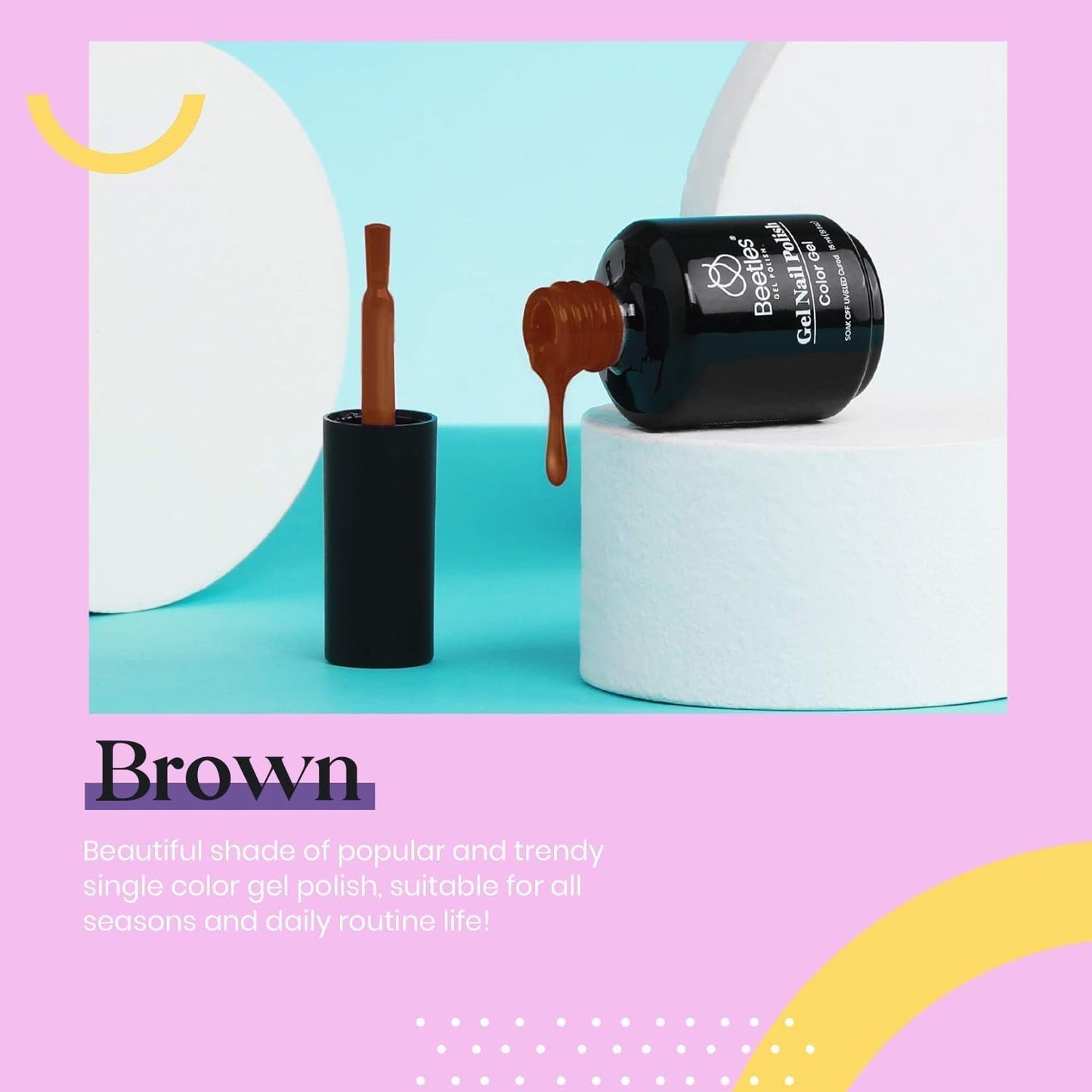 Beetles Burgundy Red Gel Polish – Blanchett Maroon Gel Nail Polish, 15ml Dark Plum Red Color UV Lamp Soak Off Manicure DIY at Home Nails Gifts for Women-Velvo Beauty