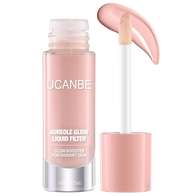 UCANBE Halo Glow Liquid Filter, Face Complexion Booster For Radiant Skin All Day Longwear, Soft-Focus Look Sodium Hyaluronate Vegan & Cruelty-Free - 0.91OZ Rose Glow-Velvo Beauty