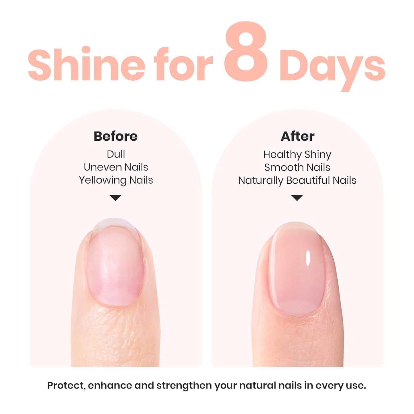 Beetles Nail Polish - Nude Nail Polish Pink Jelly Nail Concealer Fast Dry Quick Natural Nail Strengthener and Growth Treatment for Thin and Damaged Nails,0.51 FL OZ-Velvo Beauty