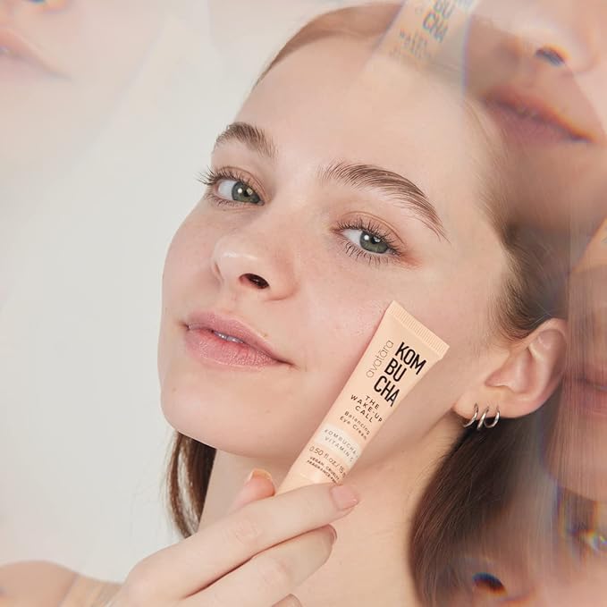 Avatara - Kombucha The Wake-Up Call Eye Cream, Eye Cream for Dark Circles and Puffiness, Under Eye Cream with Caffeine, Vitamin C, and Tumeric, Caffeine Eye Cream for All Skin Types, 0.05 Fl. Oz.-Velvo Beauty