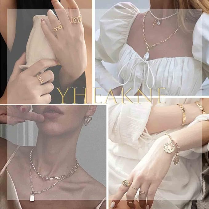 Boho Layered Satellite Disc Choker Necklace Gold Sequin Disc Chain Necklace Vintage Double Layer Necklace Short Collarbone Necklace Chain Jewelry for Women and Girls Gift-Velvo Beauty