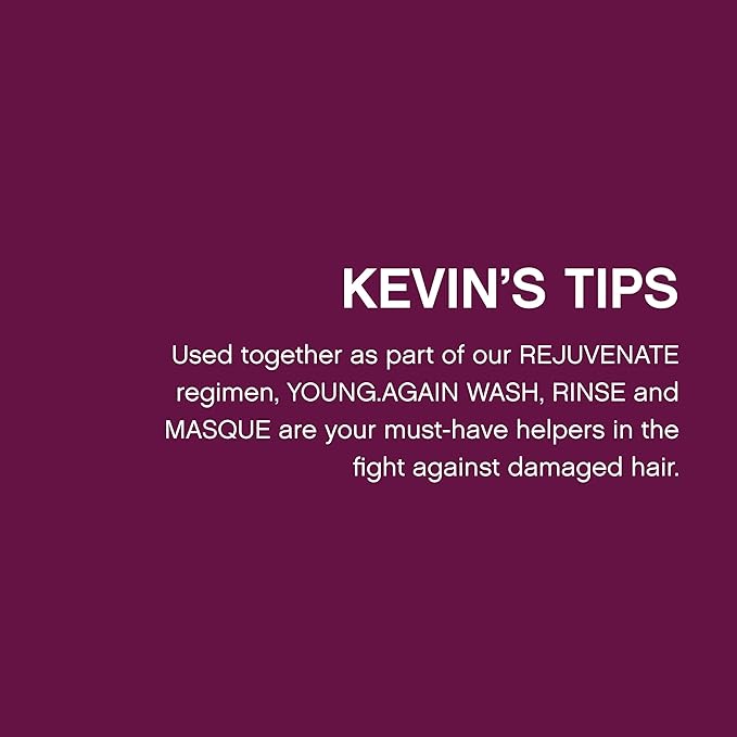 KEVIN.MURPHY YOUNG.AGAIN.WASH - Moisturising Shampoo - For Dry, Damaged & Brittle Hair - Hair Repair & Hydration - Amino Acids & Lotus Flower Extract - Sulphate & Paraben Free - 1 L / 33.8 fl oz-Velvo Beauty