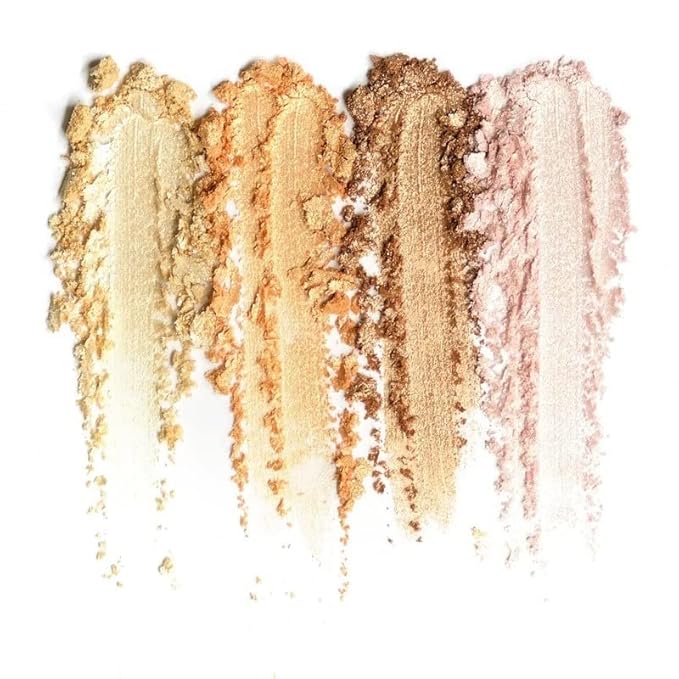 Beauty Bakerie Milk & Honey Highlighter Makeup Palette, Shimmer Highlighter for a Natural Glow, 4 Shades-Velvo Beauty