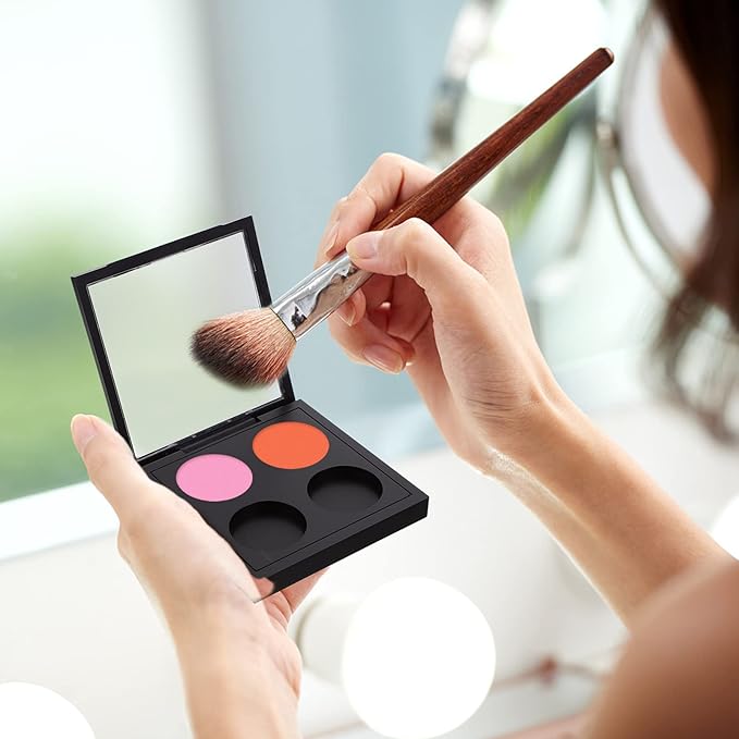Metal Tray 5 Pcs Empty Magnetic Makeup Containers Eyeshadow Plates with 4Grids Cosmetics Storage Organizer for Eyeshadow Lipstick Blush Powder Pigment Makeup Pallet-Velvo Beauty