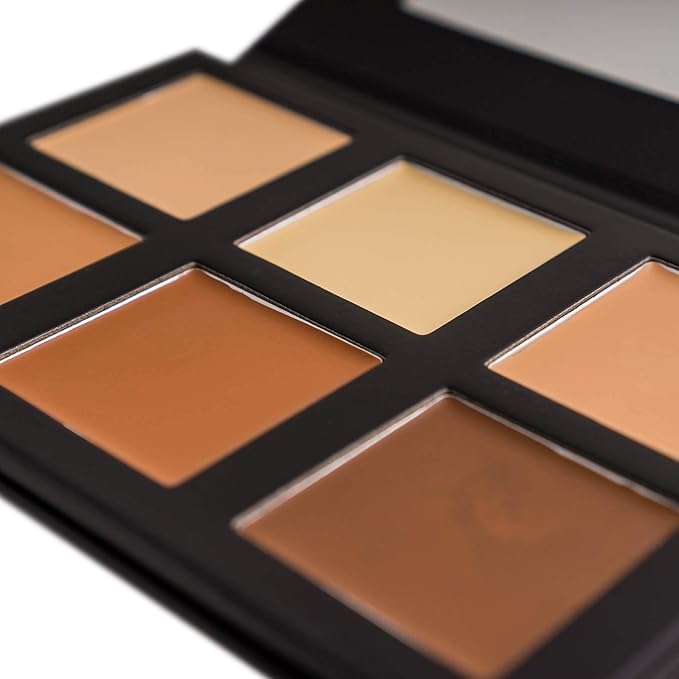 SHANY Foundation Cream Contour & Highlight Makeup Palette with Mirror - 6 Color Foundation Palette - FOUNDATION-Velvo Beauty