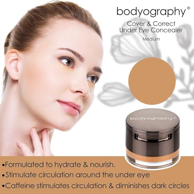 Bodyography Cover & Correct Under Eye Concealer - Medium-Velvo Beauty
