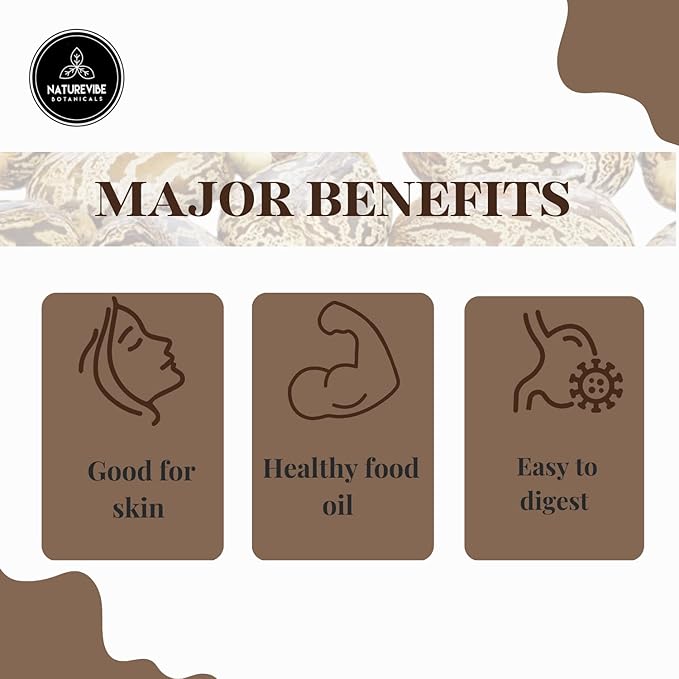 Naturevibe Botanicals Castor Oil 32 Ounces | 100% Pure and Natural | Great for Skin Care and Hair Care | Hexane Free Unrefined Oil for Enhanced Eyebrows and Eyelashes 32 Fl Oz | 946ml-Velvo Beauty