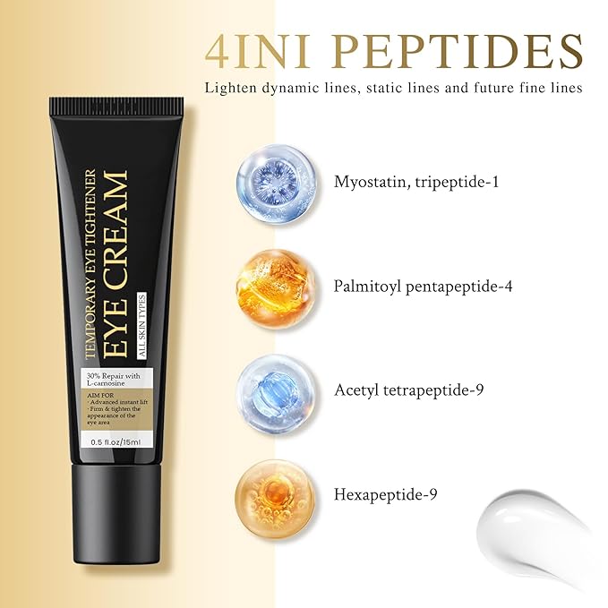 Temporary Eye Tightener Eye Cream, Instant Firmx Eye Cream Reduces Under Eye Bags and Wrinkles, Dark Circles Anti Aging Fine Lines, Firm Skin Under Your Eyes-Velvo Beauty