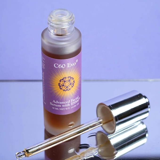 Advanced Facial Serum, Natural Serums for Skin Care with Pure C60 ESS60, Deeply Nourishing and Age-Defying Serum for Face, Facial Serum Infused with 21 Natural and Vegan Ingredients, 1 oz-Velvo Beauty
